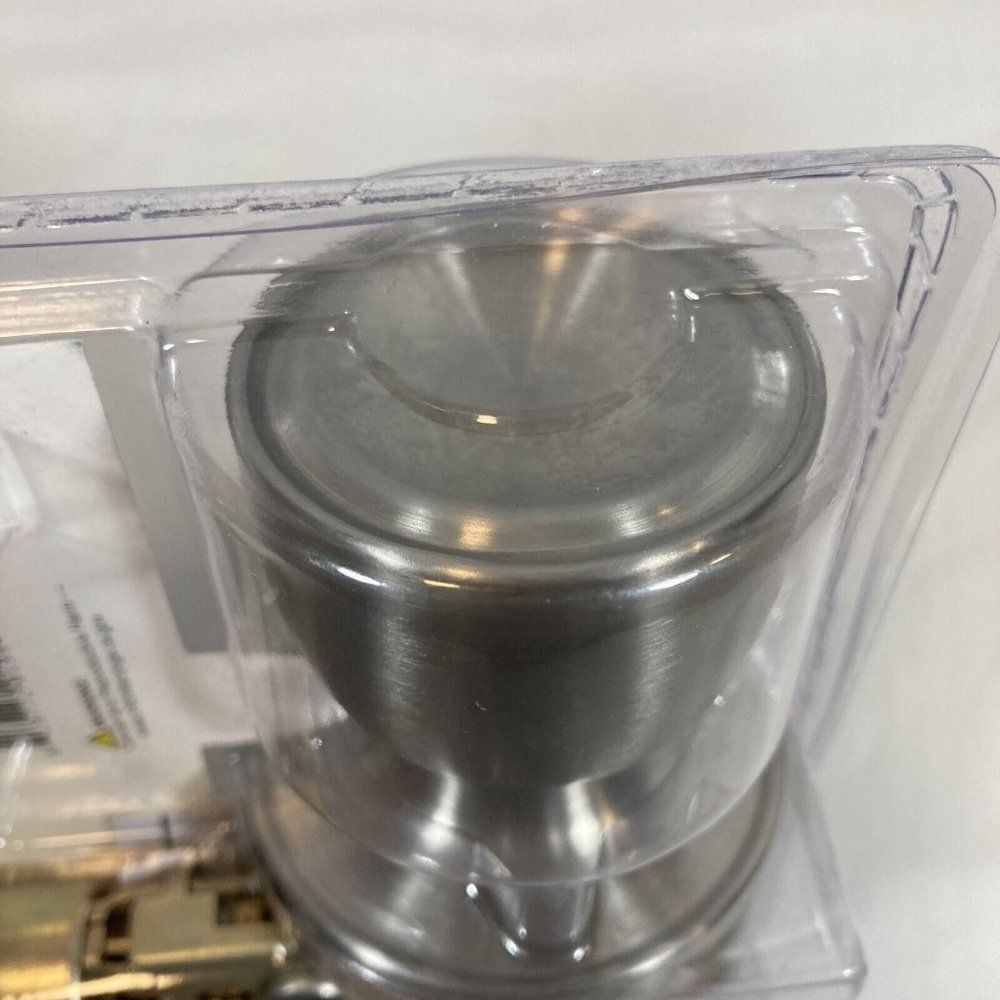 Interior Passage Door Knob Keyless Hall Closet Lockset Satin Nickel All Metal - Picture 3 of 7